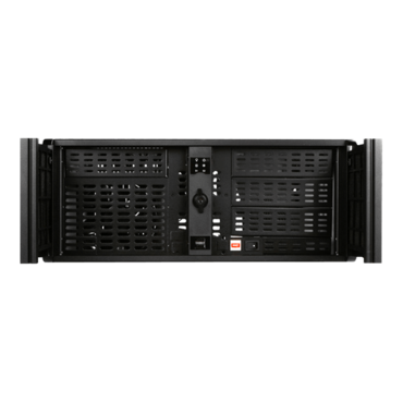 D Storm D-400, Black Bezel, 4x 5.25", 3x 3.5" Drive Bays, No PSU, ATX, Black, 4U Chassis