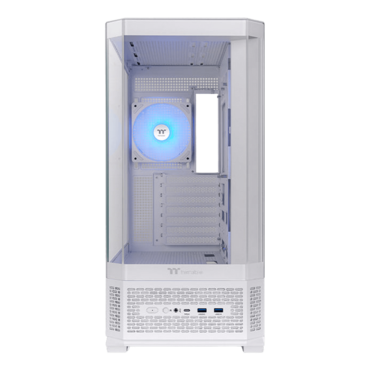 View 370 TG ARGB, Tempered Glass, No PSU, ATX, Snow, Mid Tower Case