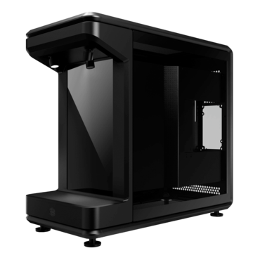 MasterFrame 360 Stage LCD, Tempered Glass, No PSU, ATX, Black, Mid Tower Case