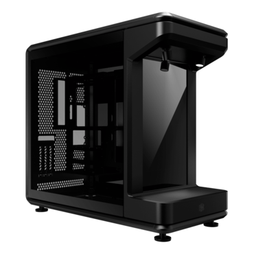 MasterFrame 360 Stage LCD, Tempered Glass, No PSU, ATX, Black, Mid Tower Case