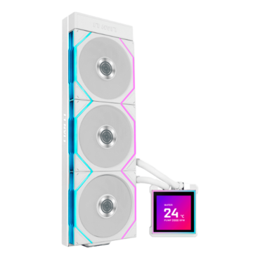 HydroShift II LCD-S 360 TL, White, 360mm Radiator, Liquid Cooling System