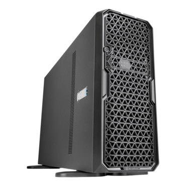 WS380-E, 2x 5.25", 8x 3.5"/2.5" External Bays, No PSU, E-ATX / SSI-EEB, Black, Full Tower Chassis