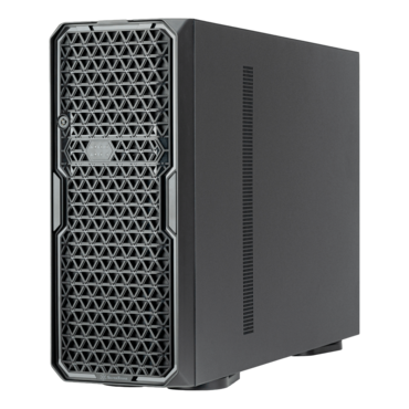 WS380-E, 2x 5.25", 8x 3.5"/2.5" External Bays, No PSU, E-ATX / SSI-EEB, Black, Full Tower Chassis