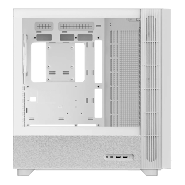 FLOVA F50, Tempered Glass, No PSU, ATX, White, Mid Tower Case