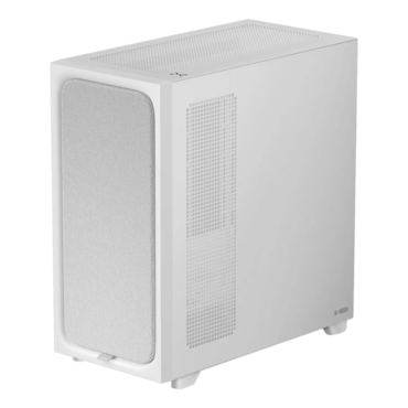 FLOVA F50, Tempered Glass, No PSU, ATX, White, Mid Tower Case