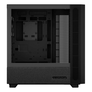 FLOVA F50, Tempered Glass, No PSU, ATX, Black, Mid Tower Case