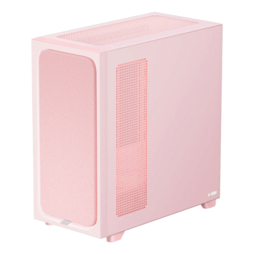 FLOVA F50, Tempered Glass, No PSU, ATX, Pink, Mid Tower Case
