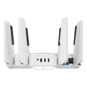 ROG Rapture GT-BE19000AI, IEEE 802.11be, Tri-Band 2.4 / 5 / 6 Ghz, 1376 / 5764 / 11529 Mbps, 1xUSB 3.1 / 1xUSB 2.0, 7xRJ45, Retail Wireless Router