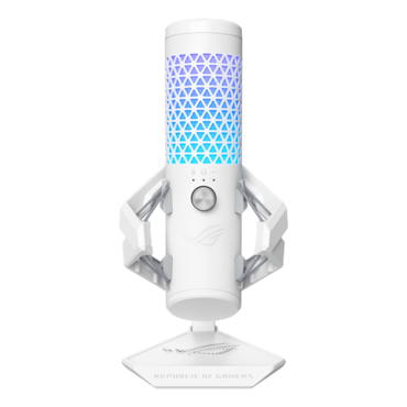 ROG Carnyx, Anti-Vibration, 25 mm Condenser, RGB LED, White, Gaming Microphone