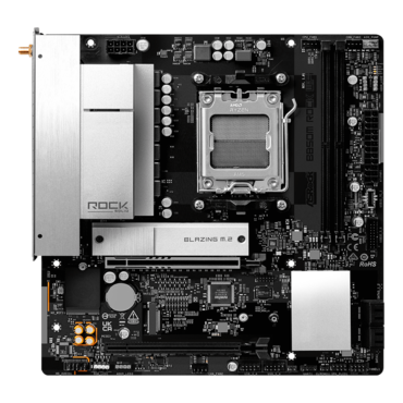 B850M Rock WiFi, AMD B850 Chipset, AM5, microATX Motherboard