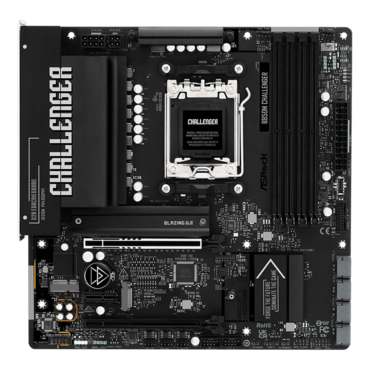B850M Challenger, AMD B850 Chipset, AM5, microATX Motherboard