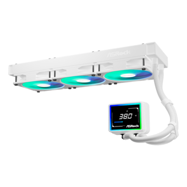 Challenger White 360 Digital, 360mm Radiator, Liquid Cooling System