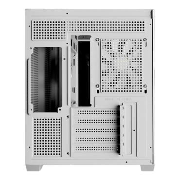 AURA GC10M V2 WH ARGB, Tempered Glass, No PSU, microATX, White, Mini Tower Case