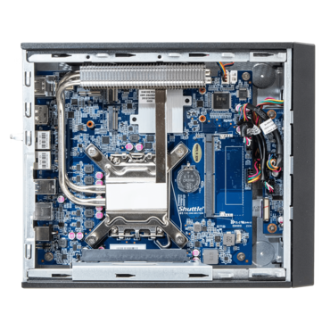 XPC Slim XH610G, Intel® H610 Chipset, 2x DDR5 SO-DIMM, 1x M.2, 1x 2.5" HDD/SSD, 1x PCIe x16 Slot, PC Barebone