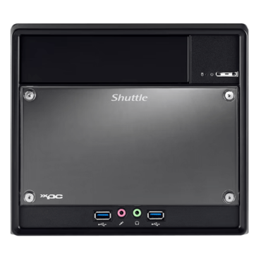 SH510R4, Intel® H510 Chipset, 2x DDR4 DIMM, 1x M.2 NVMe, 2x 3.5" HDD, 1x 5.25" ODD, 300W 80 PLUS Bronze PSU, XPC Cube PC Barebone