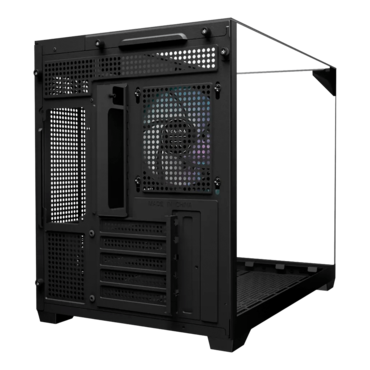 ATLAS M3M, Tempered Glass, No PSU, microATX, Black, Mini Tower Case