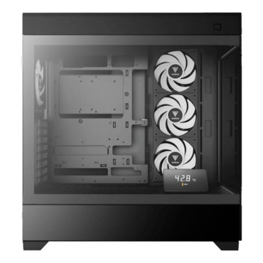 ATLAS P1, Tempered Glass, No PSU, ATX, Black, Mid Tower Case