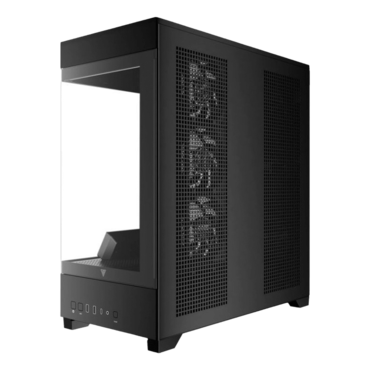 ATLAS P1, Tempered Glass, No PSU, ATX, Black, Mid Tower Case