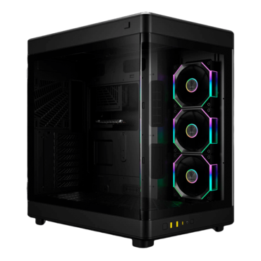 NESO P1 PRO, Tempered Glass, No PSU, E-ATX, Black, Full Tower Case