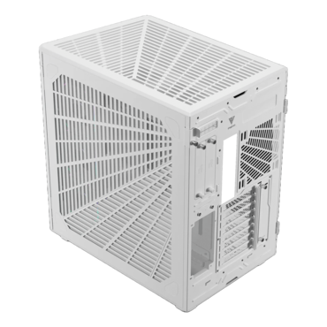 NESO P1 PRO, Tempered Glass, No PSU, E-ATX, White, Full Tower Case