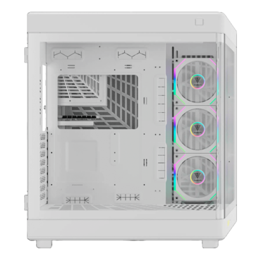 NESO P1 PRO, Tempered Glass, No PSU, E-ATX, White, Full Tower Case