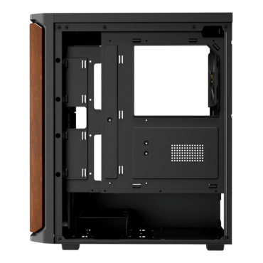 AURA GC11 WOOD, Tempered Glass, No PSU, ATX, Black, Mid Tower Case