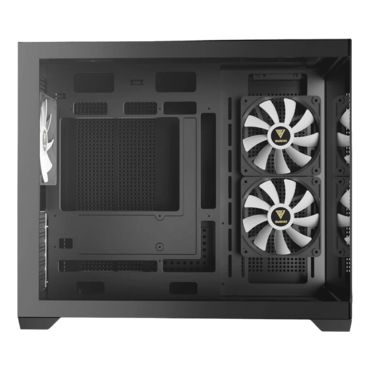 AURA GC10M V2 ARGB, Tempered Glass, No PSU, microATX, Black, Mini Tower Case