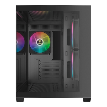 AURA GC10M V2 ARGB, Tempered Glass, No PSU, microATX, Black, Mini Tower Case