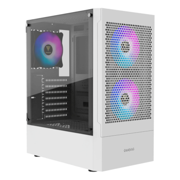 TALOS E3 MESH WH, Tempered Glass, No PSU, ATX, White, Mid Tower Case