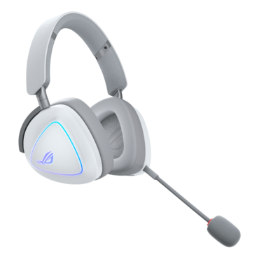 ROG Delta II, Wired/Bluetooth/Wireless, White, Gaming Headset