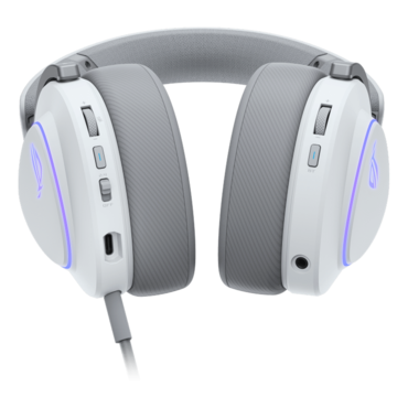 ROG Delta II, Wired/Bluetooth/Wireless, White, Gaming Headset