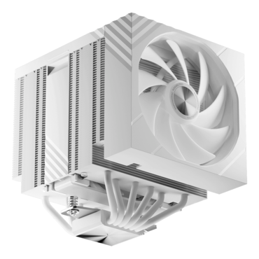 TURRIS 620, White, 165mm Height, 280W TDP, Copper/Aluminum CPU Cooler