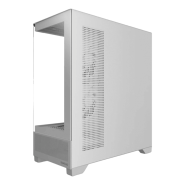 ATLAS M1 WH, Tempered Glass, No PSU, ATX, White, Mid Tower Case