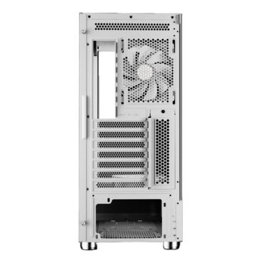 ATLAS E1 WH, Tempered Glass, No PSU, ATX, White, Mid Tower Case