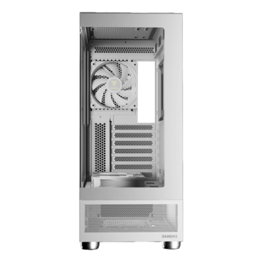 ATLAS E1 WH, Tempered Glass, No PSU, ATX, White, Mid Tower Case