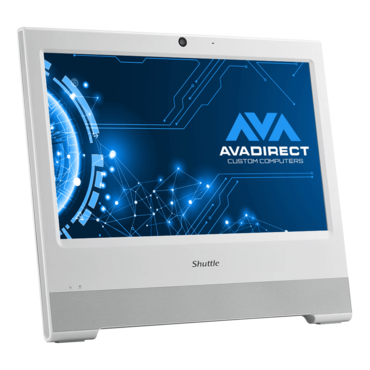 XPC All-in-One X50V9U300 White, 15.6" HD LED, Touch, Intel® U300, 2x DDR5 SO-DIMM Memory, 2x M.2, 1x 2.5" SSD/HDD, Intel® UHD Graphics, Fanless Barebone PC