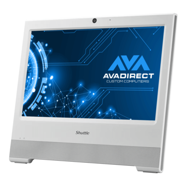 XPC All-in-One X50V9U300 White, 15.6" HD LED, Touch, Intel® U300, 2x DDR5 SO-DIMM Memory, 2x M.2, 1x 2.5" SSD/HDD, Intel® UHD Graphics, Fanless Barebone PC