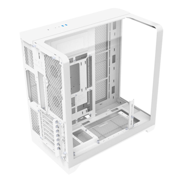 View 390 TG, Tempered Glass, No PSU, ATX, Snow, Mid Tower Case