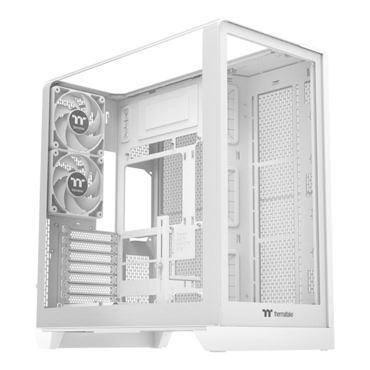 View 390 TG, Tempered Glass, No PSU, ATX, Snow, Mid Tower Case