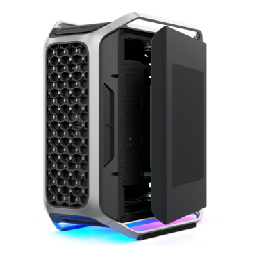 COSMOS ALPHA, Tempered Glass, No PSU, E-ATX, Black/Silver, Full Tower Case