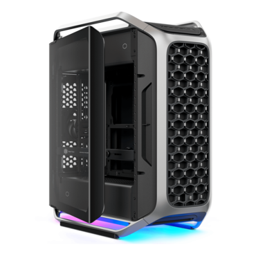 COSMOS ALPHA, Tempered Glass, No PSU, E-ATX, Black/Silver, Full Tower Case