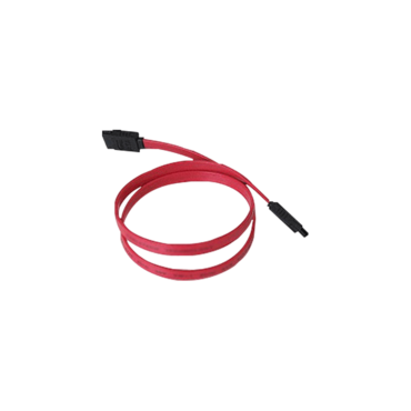 SATA Data Cable, 3 Gb/s, 2 x Straight Connectors, 36cm (14-Inch), Red