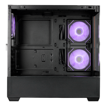 Elite 690 Wood, Tempered Glass, No PSU, ATX, Black, Mid Tower Case