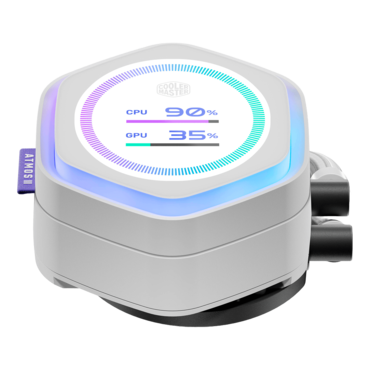 MasterLiquid Atmos II LCD, White, 360mm Radiator, Liquid Cooling System
