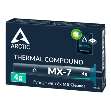 MX-7 w/ 6x MX Cleaner, 4g, N/A W/m.k, Grey Thermal Paste