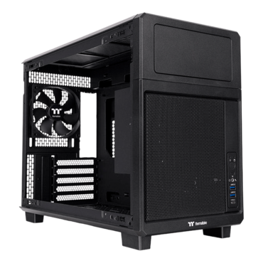 TR200, Mesh Panel, No PSU, microATX, Black, Mini Tower Case