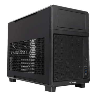 TR200, Mesh Panel, No PSU, microATX, Black, Mini Tower Case