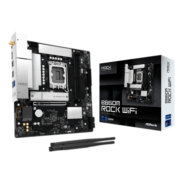 B860M Rock WiFi, Intel® B860 Chipset, LGA 1851, microATX Motherboard