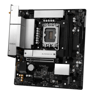 B860M Rock WiFi, Intel® B860 Chipset, LGA 1851, microATX Motherboard