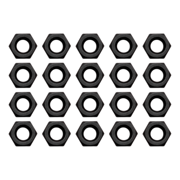 EK-Loop Nut Set M4 - Black (20pcs)
